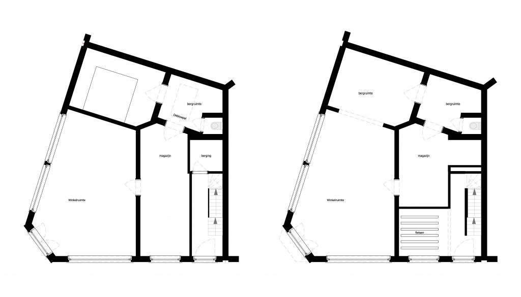 Grondplan Winkel H Architects